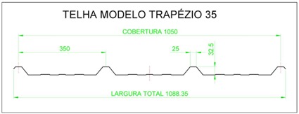 Telha Metálica Ondulada AT 17/980